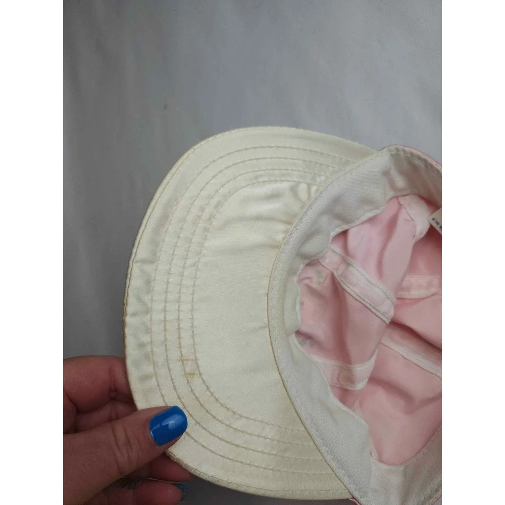Vintage Disney Belle Beauty and the Beast Youth Pink Satin Hat Made in USA 90s